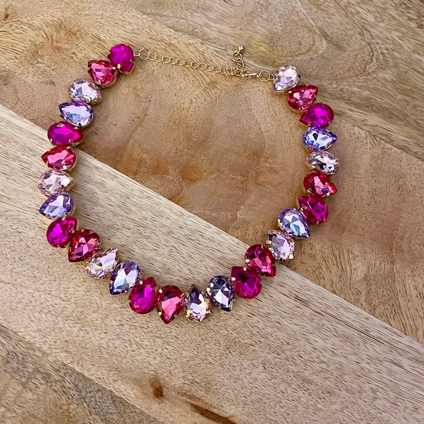 Kette shiny pink rosa