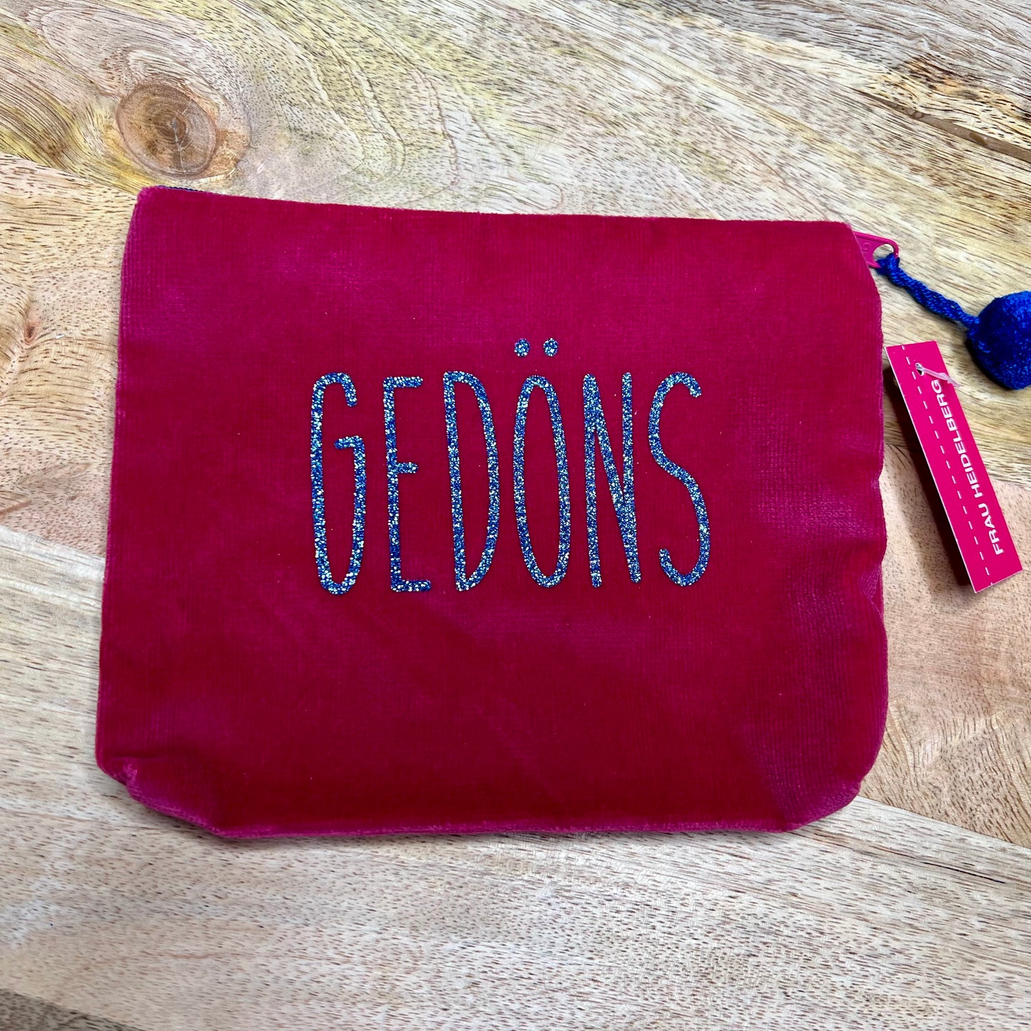 Kosmetiktasche Frau Heidelberg Gedöns groß pink