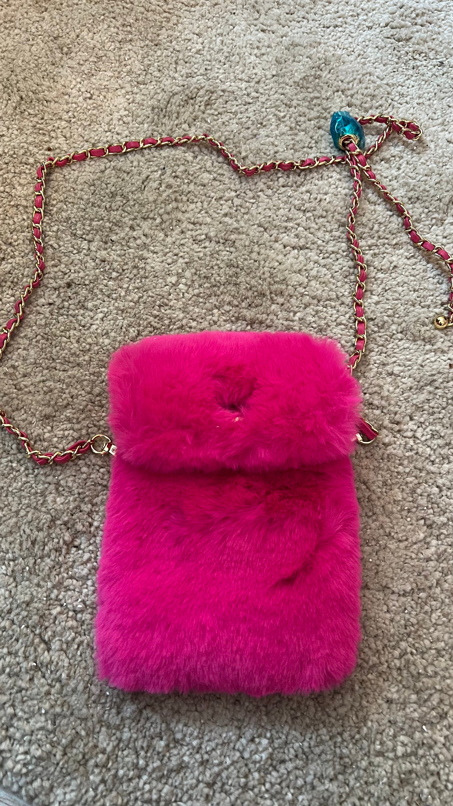 Handytasche Flausch pink