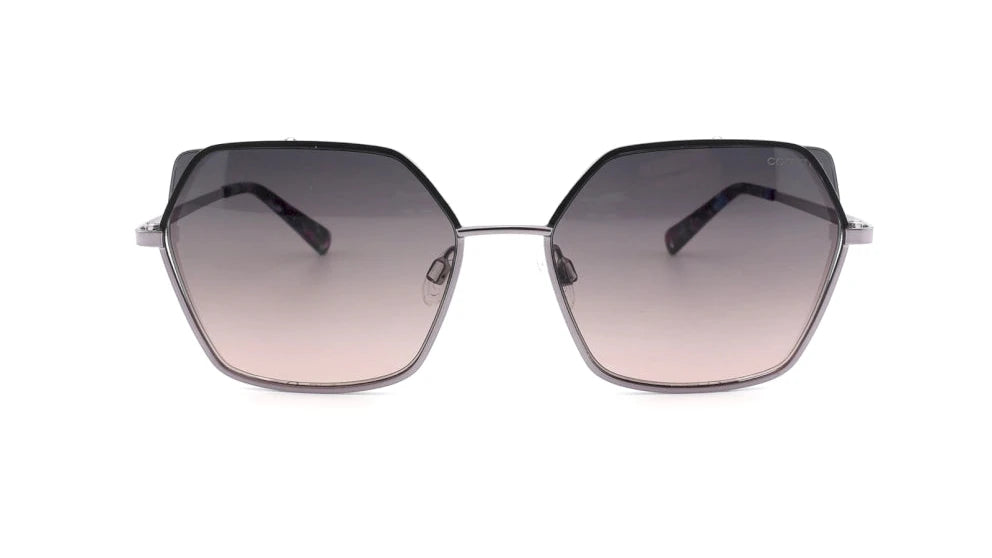 Comma, Sonnenbrille 77174 c.30 55/17 violett-schwarz / grau-rosa Verlauf
