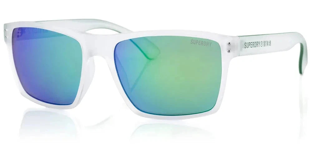 SuperDry Sonnenbrille kobe c183 56/19 frost matt-grün / grau - grün verspiegelt