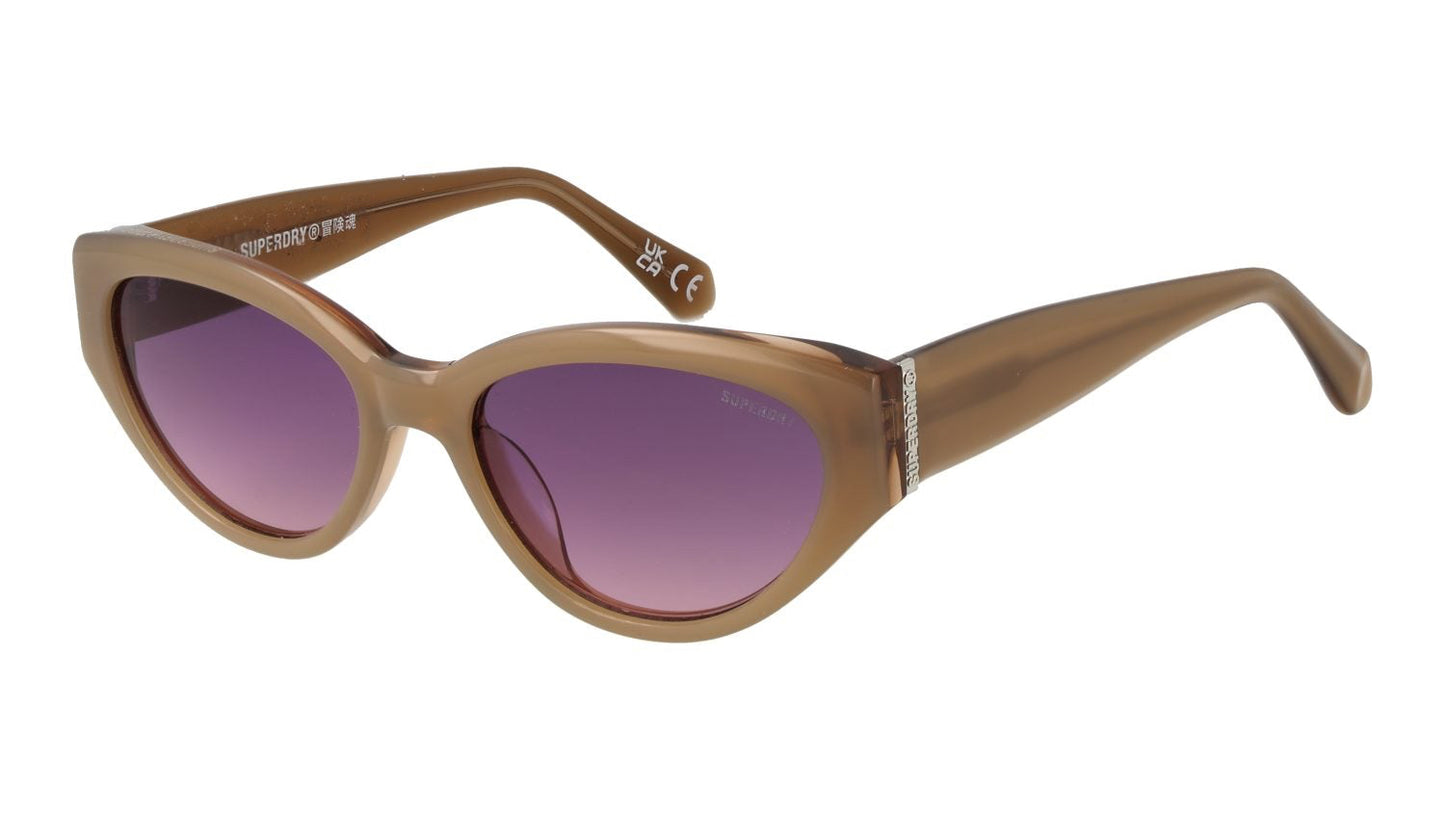 SuperDry, Sonnenbrille 5013 c.172 52/17 beige-braun / violett Verlauf