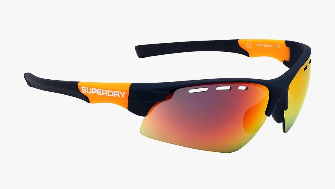 SuperDry Sonnenbrille sprint c.106 62/15 blau-orange / rot-gold mirror