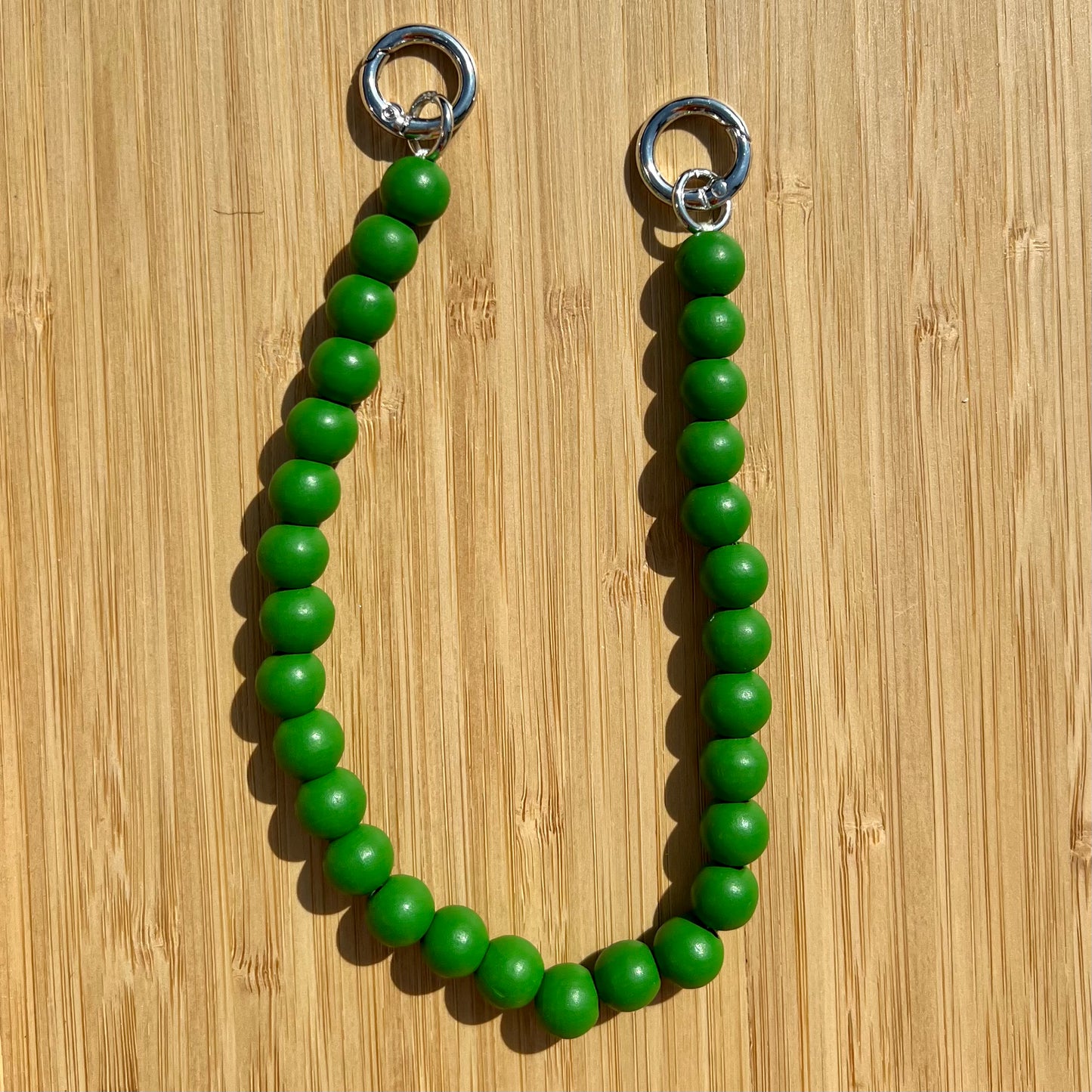 Kurze Handykette Holzperlen