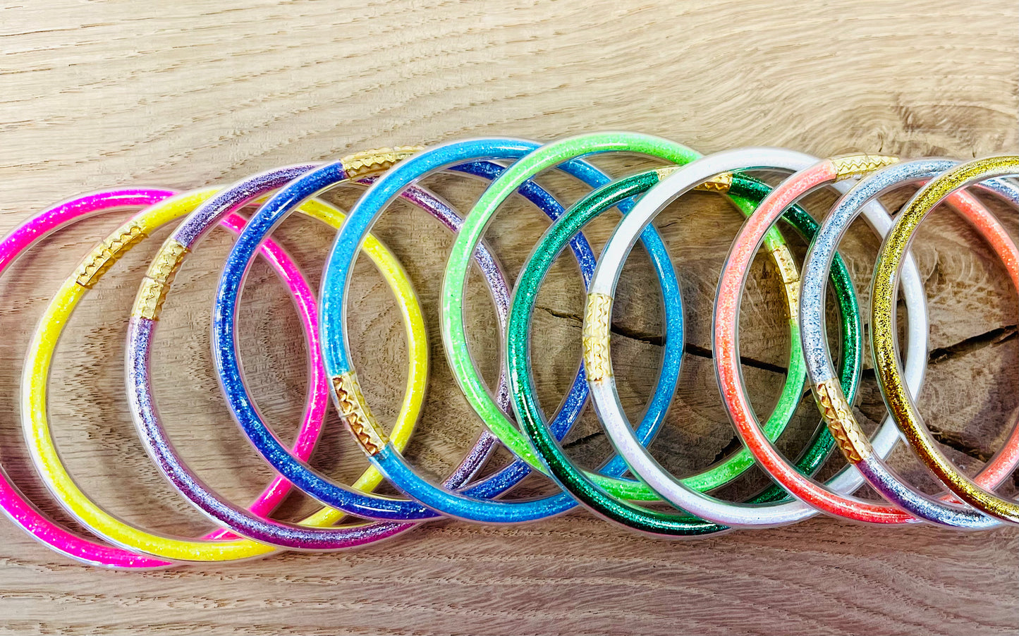 Armreif Armband mit Glitzer Elemente verschiedene Farben