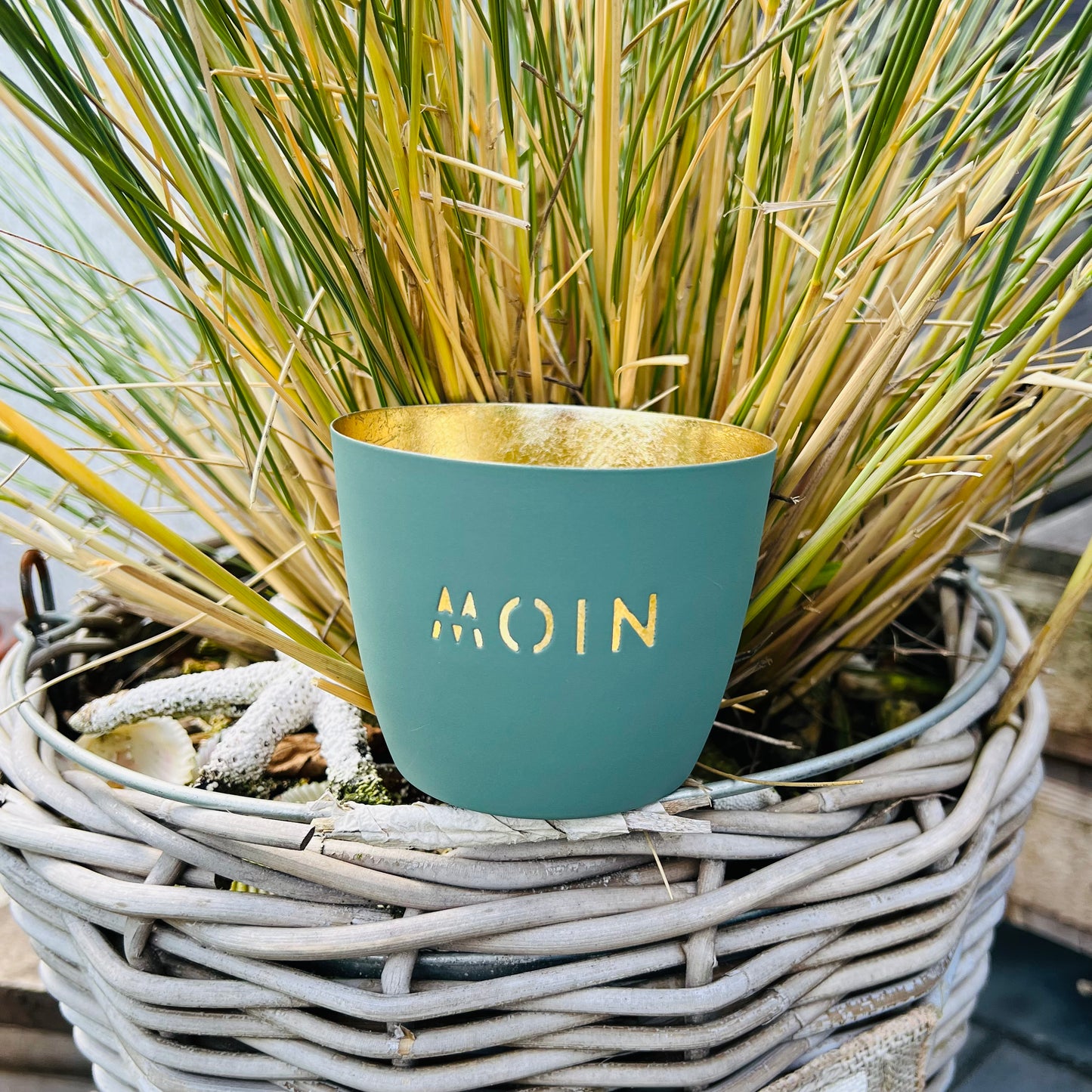 Windlicht Moin powder blue