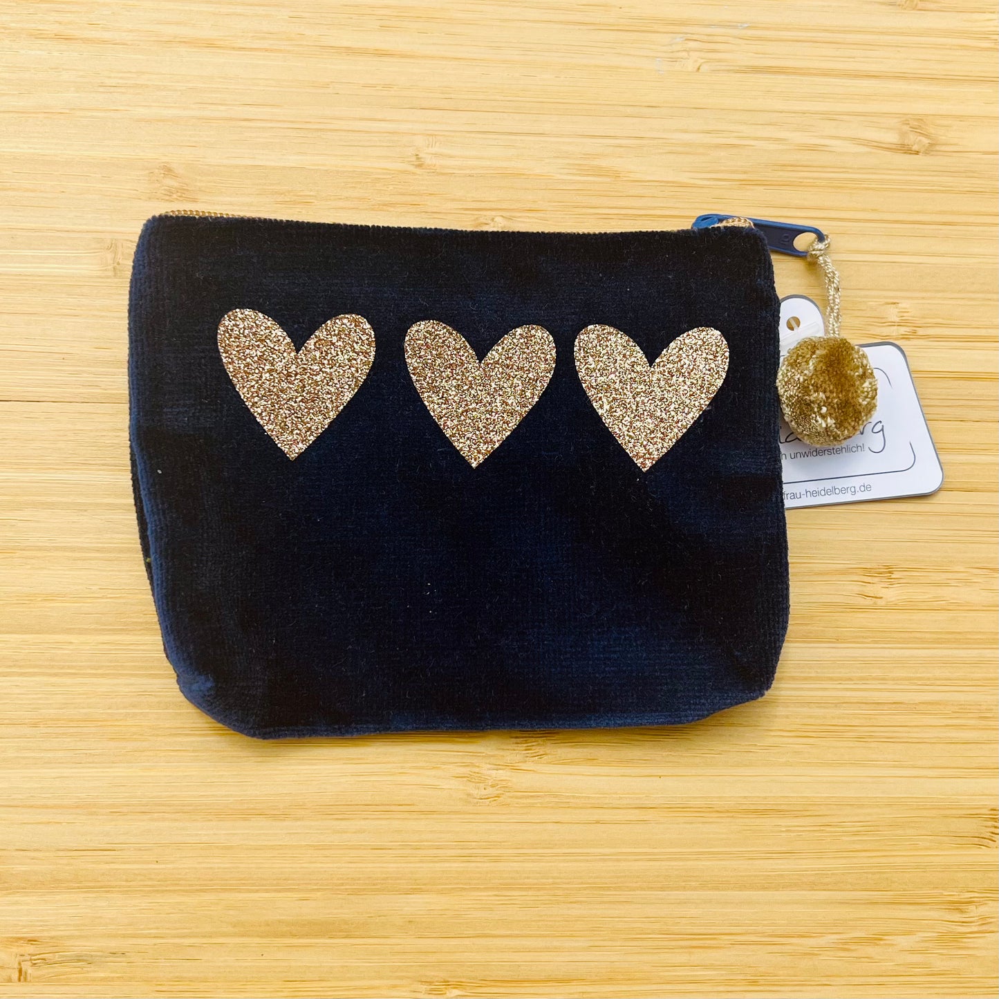 Kosmetiktasche Frau Heidelberg klein Herzen