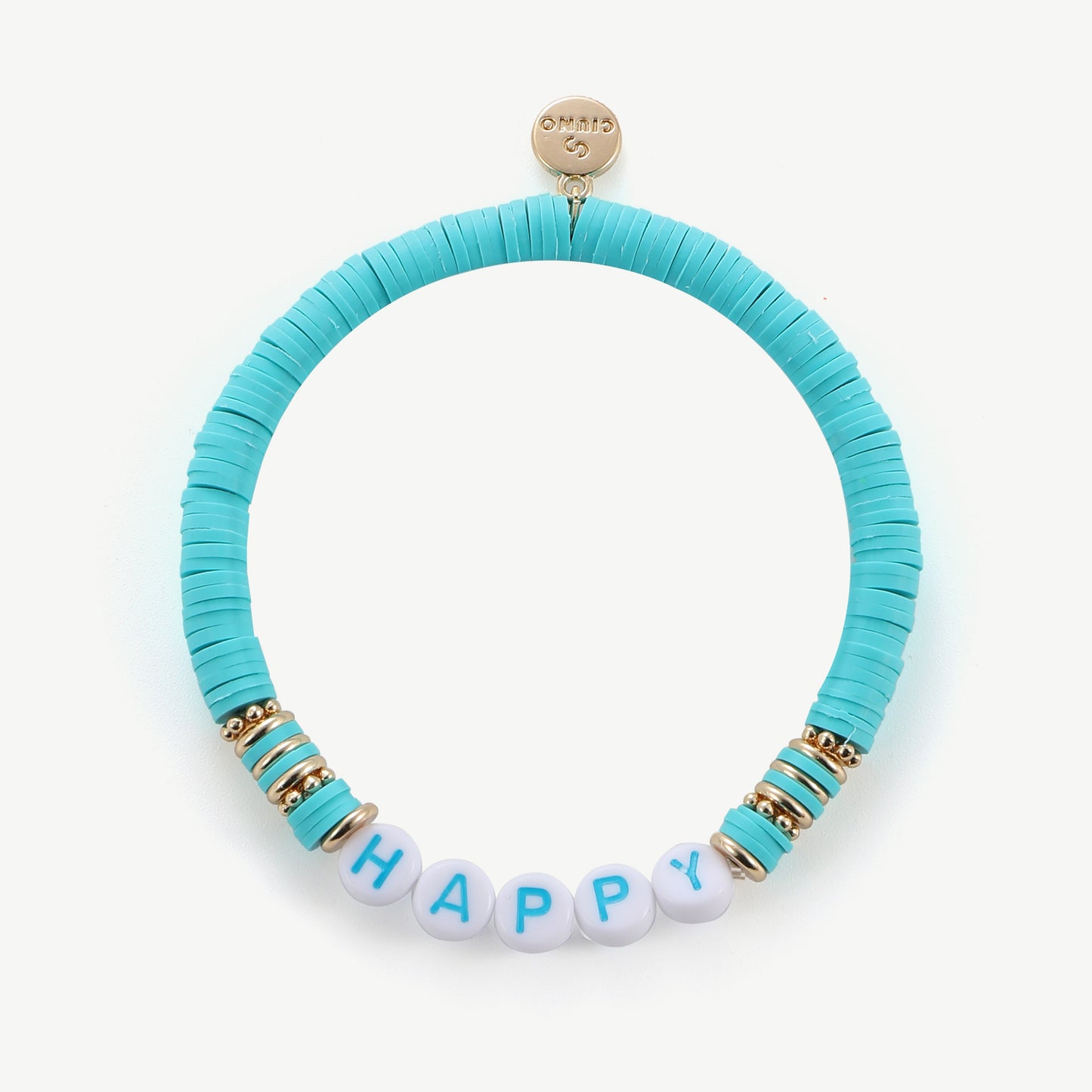 Elastisches Armband Happy