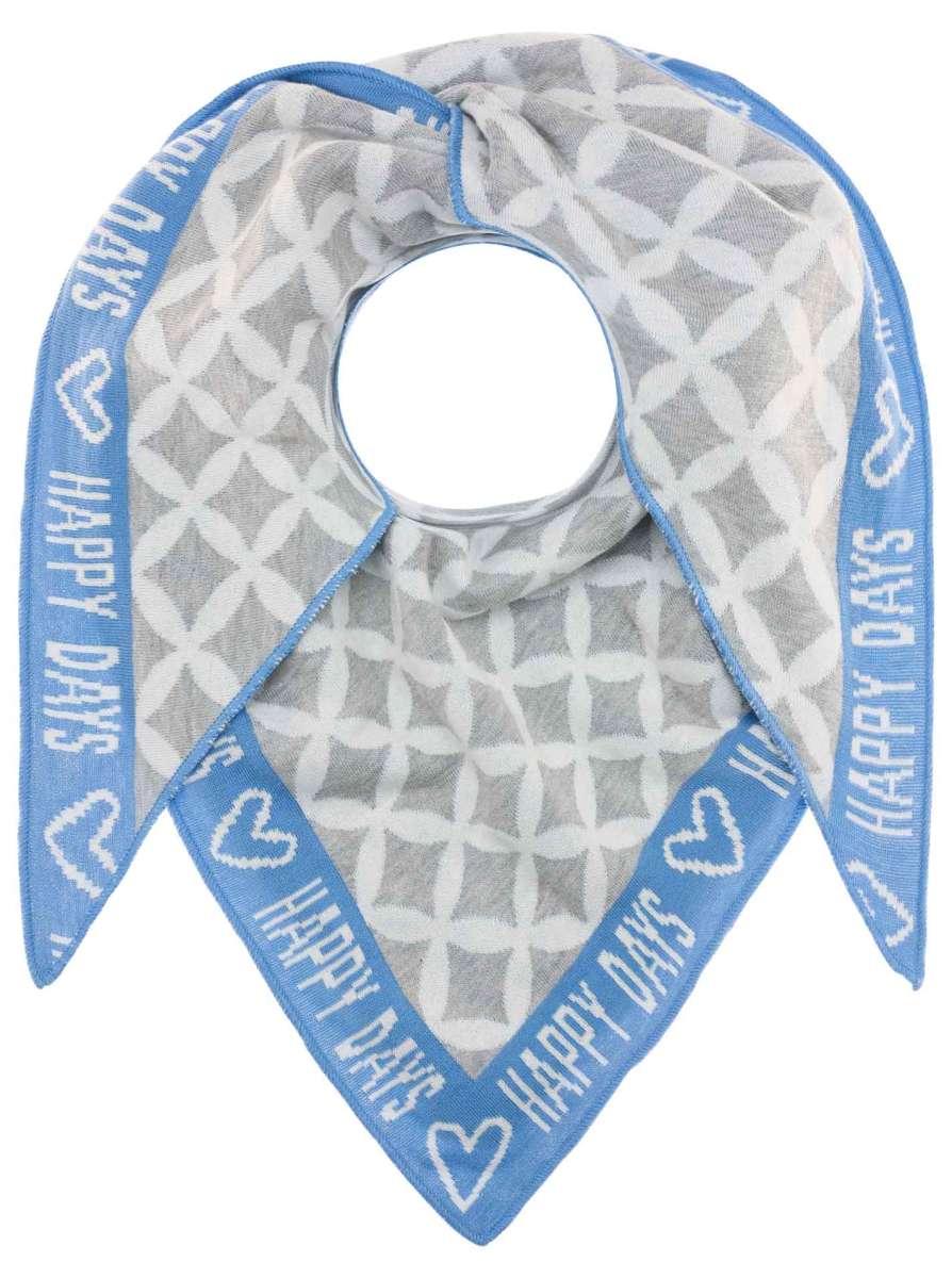 Zwillingsherz Tuch Laetitia blau