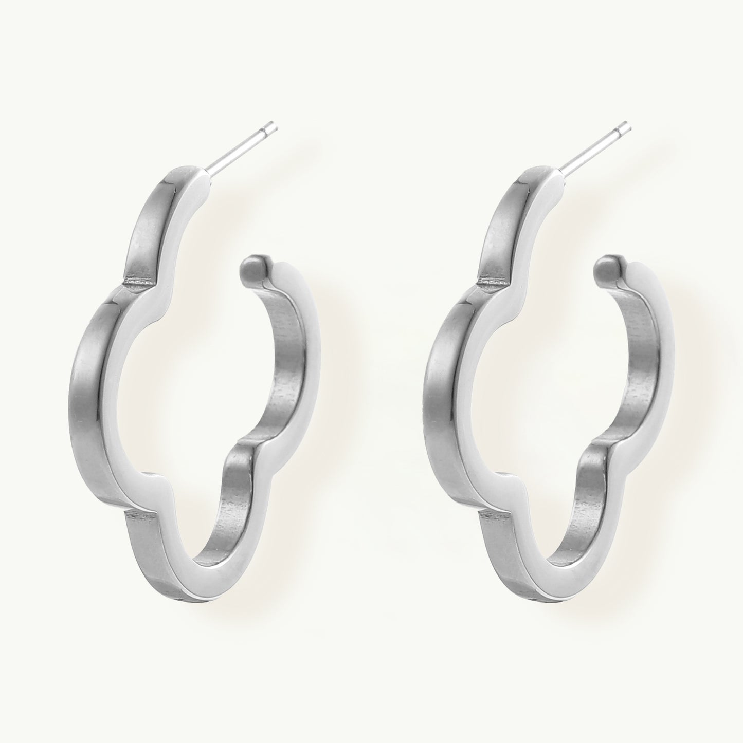 Ohrringe Creolen Blume