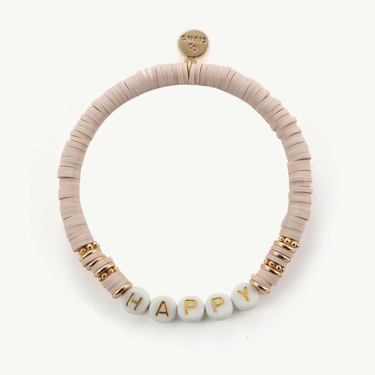 Elastisches Armband Happy