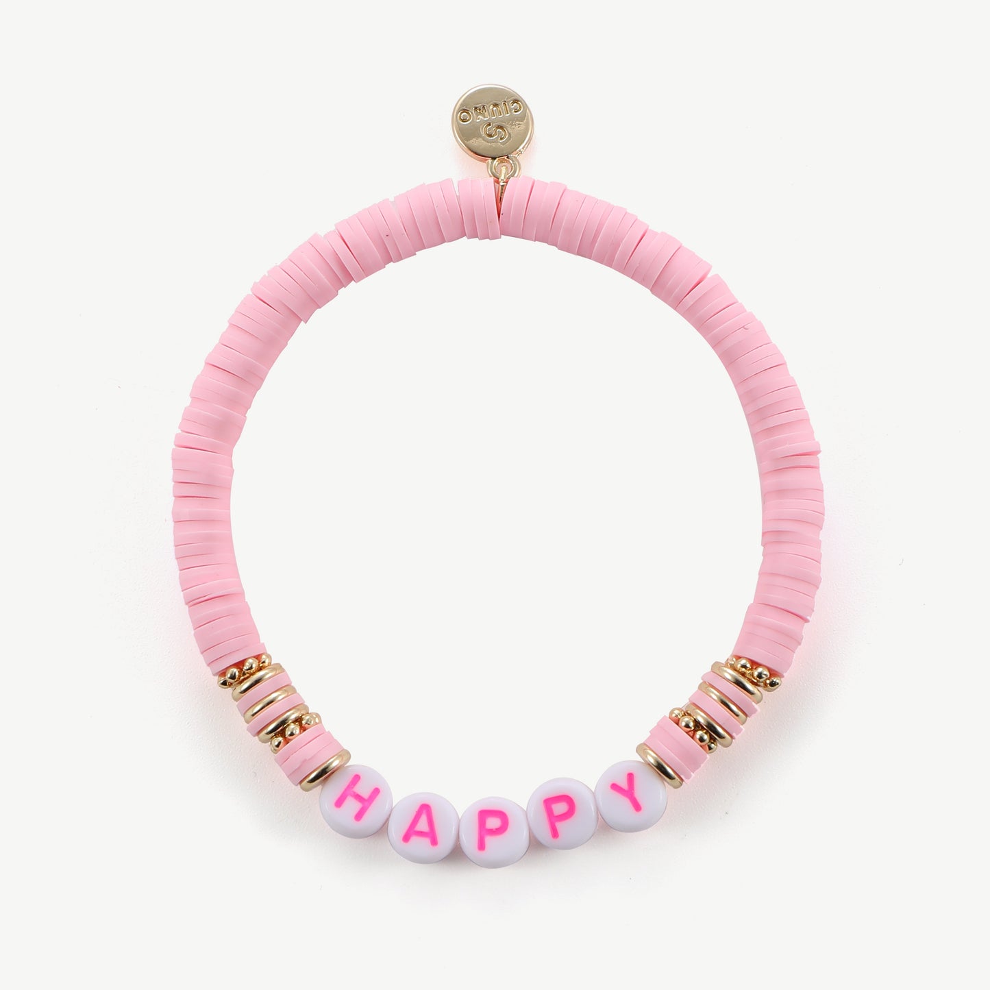Elastisches Armband Happy