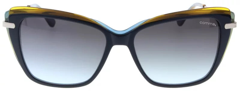 Comma, Sonnenbrille 77164 c.31 55/15 dünkelgrün-gelb/silber grau Verlauf