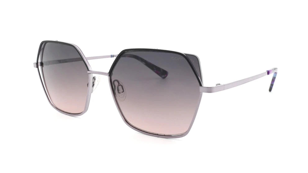 Comma, Sonnenbrille 77174 c.30 55/17 violett-schwarz / grau-rosa Verlauf
