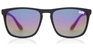 SuperDry Sonnenbrille shockwave c.127 schwarz matt / grau - rainbow mirror